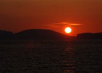 Západ slunce a Capo Caccia