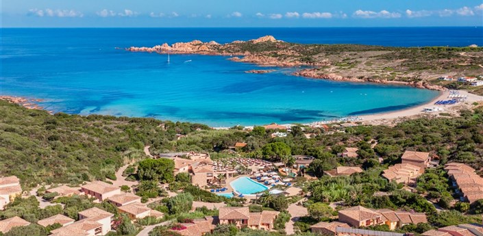 Marinedda Hotel Thalasso &  Spa - Letecký pohled na hotel, Isola Rossa, Sardinie