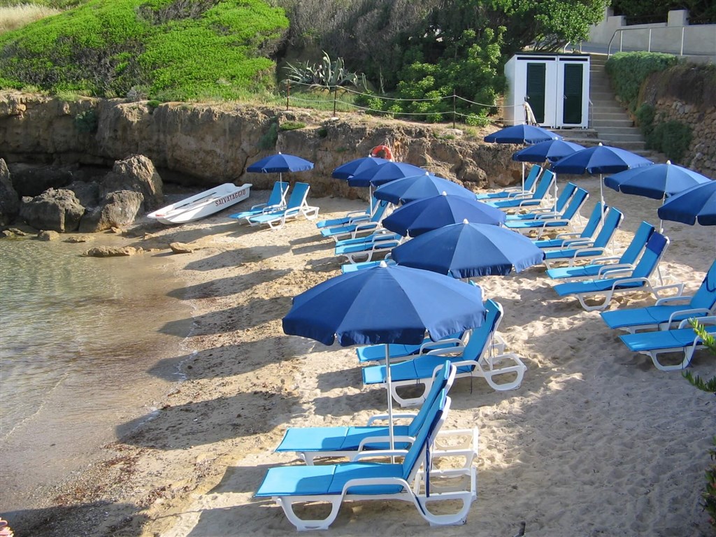 Hotel Calabona - Hotelová pláž, Alghero, Sardinie