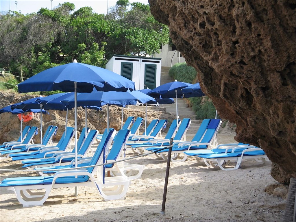 Hotelová pláž, Alghero, Sardinie