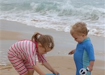 Děti na pláži