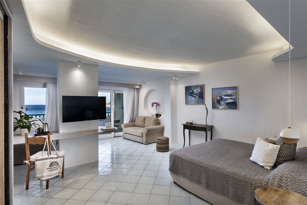 JUNIOR SUITE DELUXE s výhledem na moře, Baja Sardinia, Sardinie