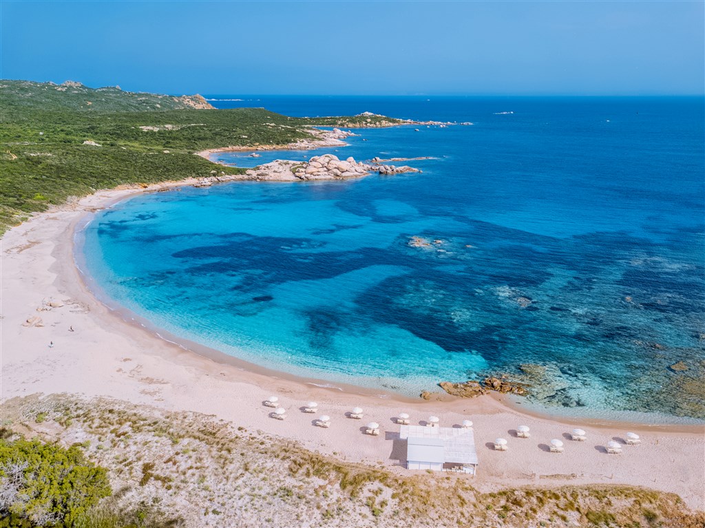 Pláž Licciola - Valle della Erica, Santa Teresa di Gallura, Sardinie