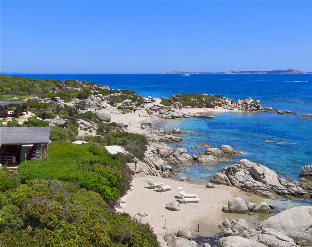 Pláž Li Zini - Valle della Erica, Santa Teresa di Gallura, Sardinie