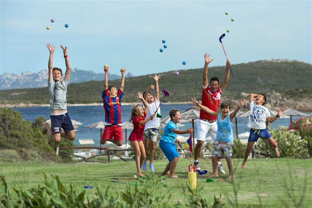 Aktivity s dětmi na golfovém hřišti - Valle della Erica, Santa Teresa di Gallura, Sardinie