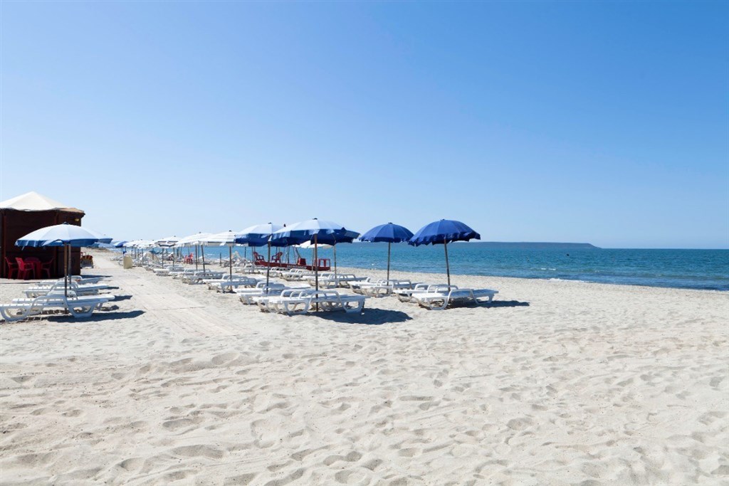Hotelová pláž, Arborea, Sardinie