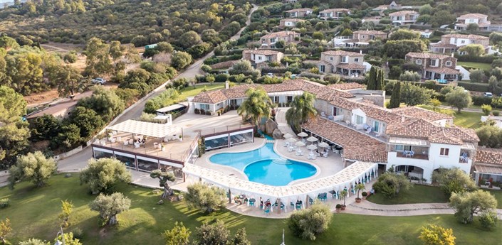 Villas Resort - Letecký pohled, Santa Giusta, Sardinie