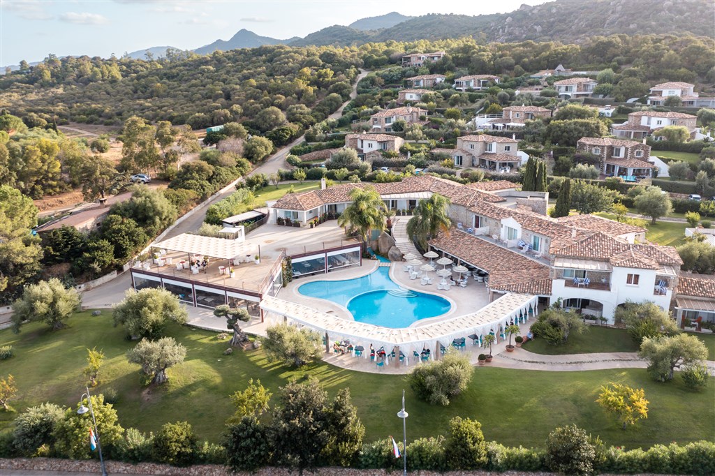 Letecký pohled, Santa Giusta, Sardinie