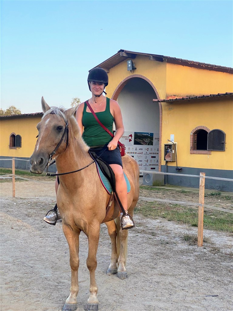 Projížďka na koni v Horse Country Resortu, Arborea, Sardinie