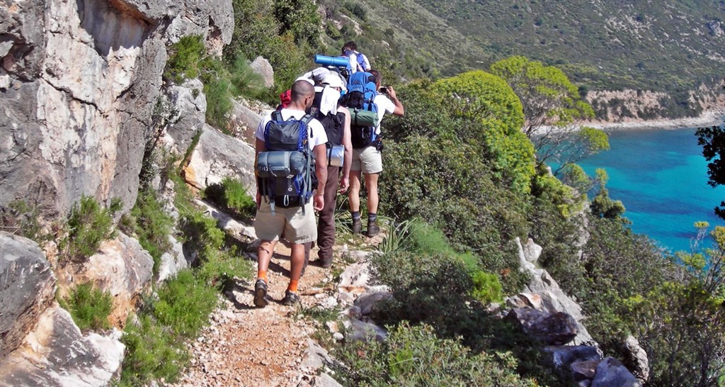Trekking, Santa Maria Navarrese, Sardinie