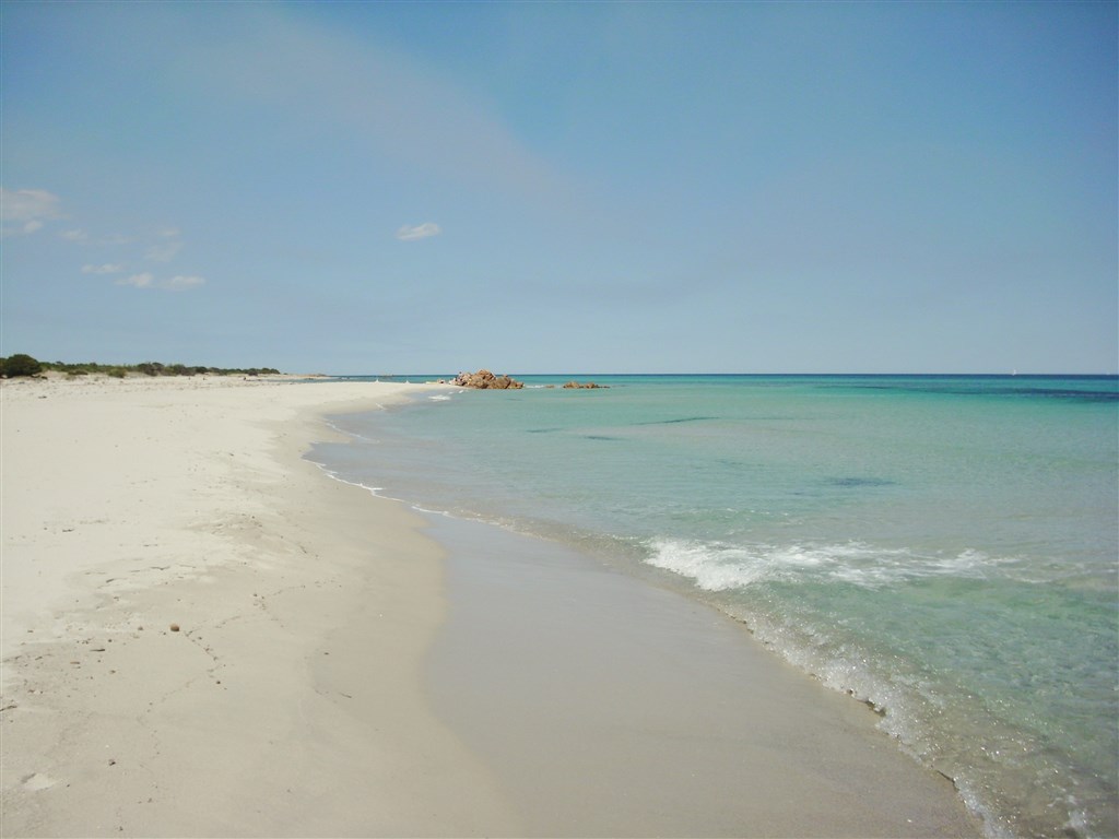Pláž Berchida, Orosei, Sardinie