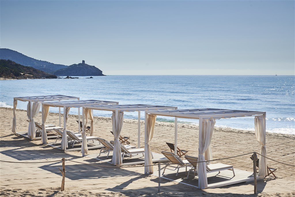 Pláž Dune di Campana, Chia, Sardinie