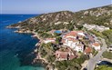 Hotel La Bisaccia - Letecký pohled na hotel, Baja Sardinia, Sardinie