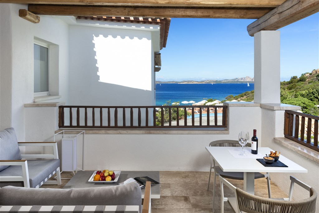 Suite Spargi Budelli v hlavní budově, Baja Sardinia, Sardinie