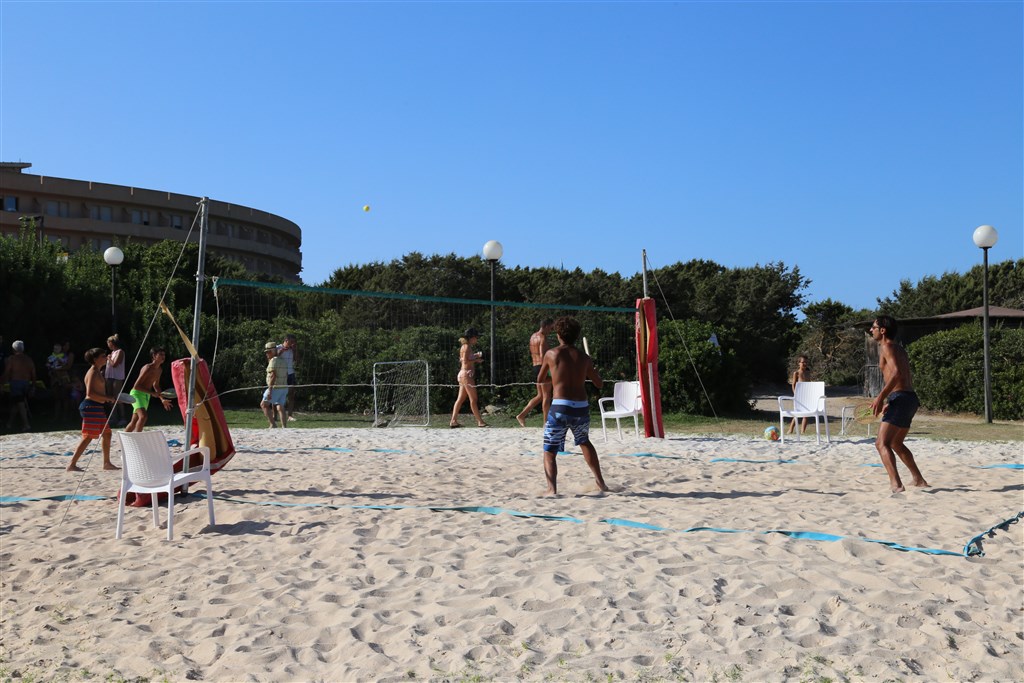 Plážový volejbal, Stintino, Sardinie