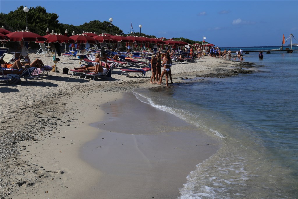 Hotelová pláž, Stintino, Sardinie