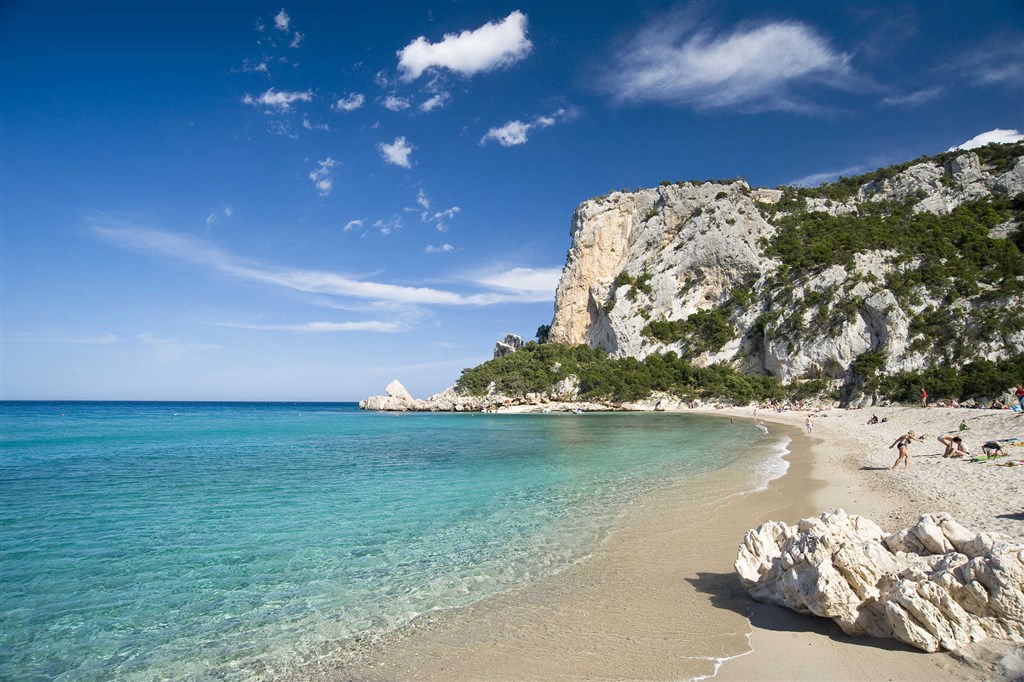 Pláž Cala Luna, Dorgali, Sardinie