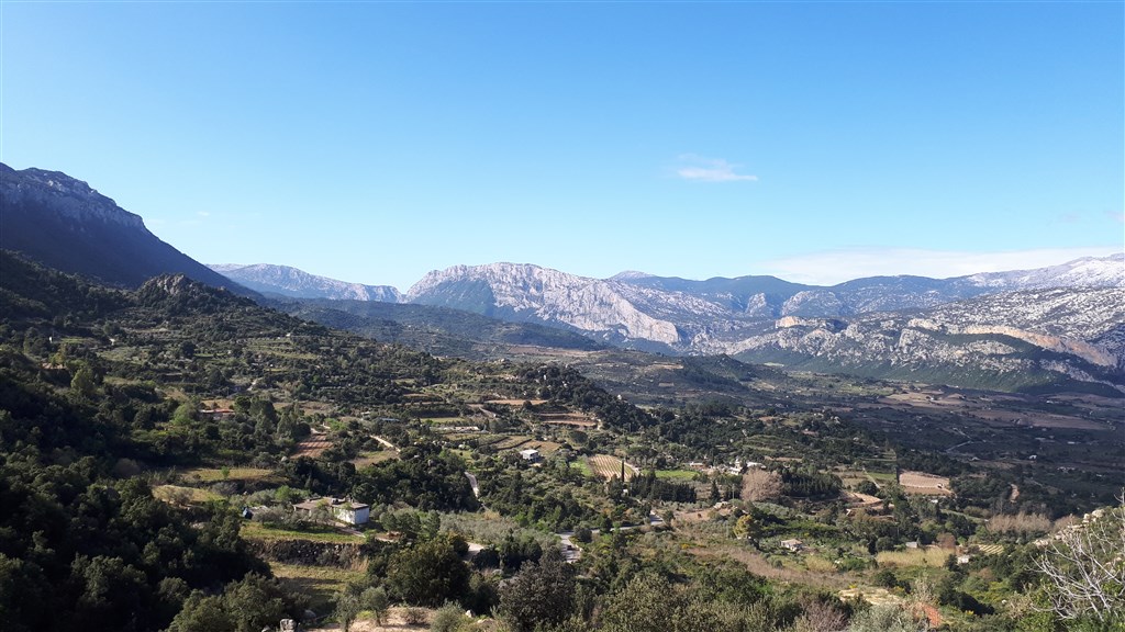 Údolí Oddoene, Dorgali, Sardinie