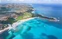 Nicolaus Club Torre Moresca - Letecký pohled na hotelovou pláž, Cala Liberotto, Sardinie