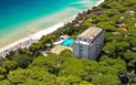 HOTEL ABAMAR - Pohled na hotel z výšky, Santa Margherita di Pula, Sardinie