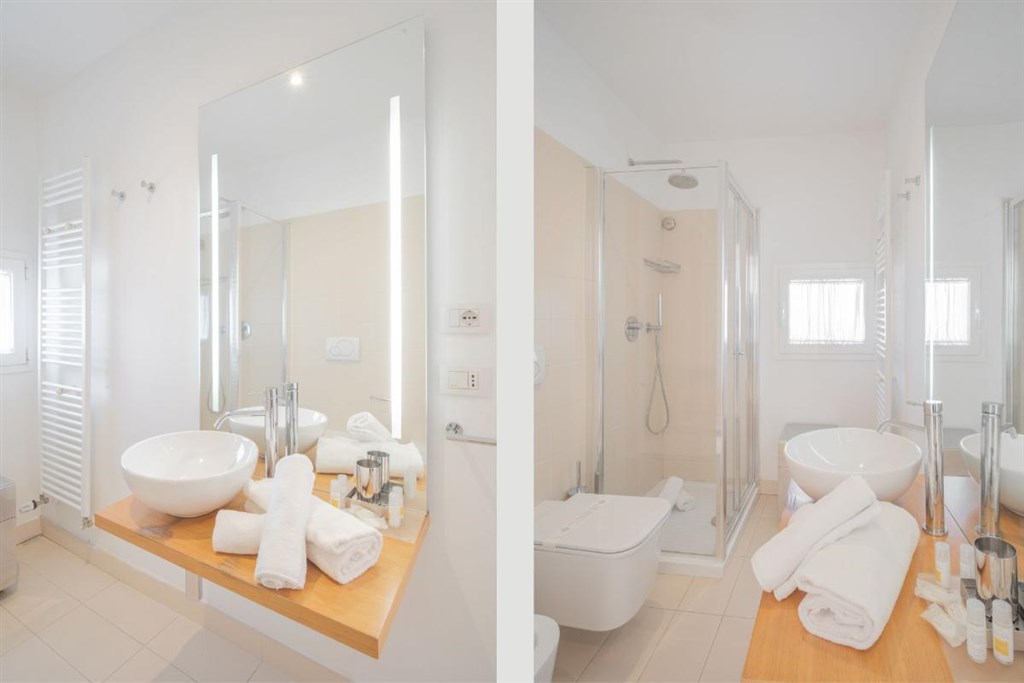 Koupelna apartmánu Bilo, Nuoro, Sardinie