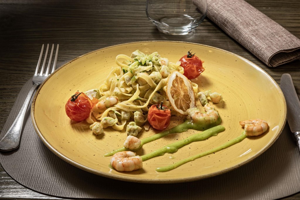 Hotelová restaurace, Alghero, Sardinie