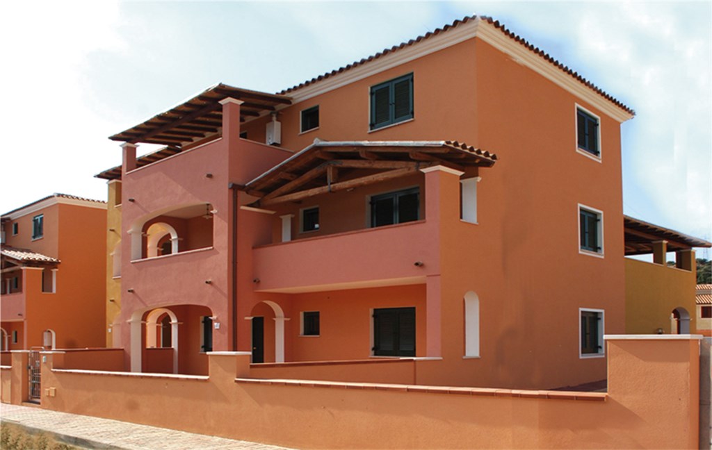 Pohled na ubytování zvenku, Orosei, Sardinie