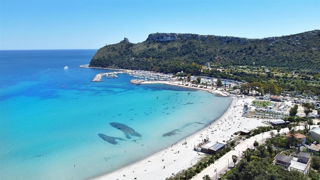 Pláž Poetto, Cagliari, Sardinie