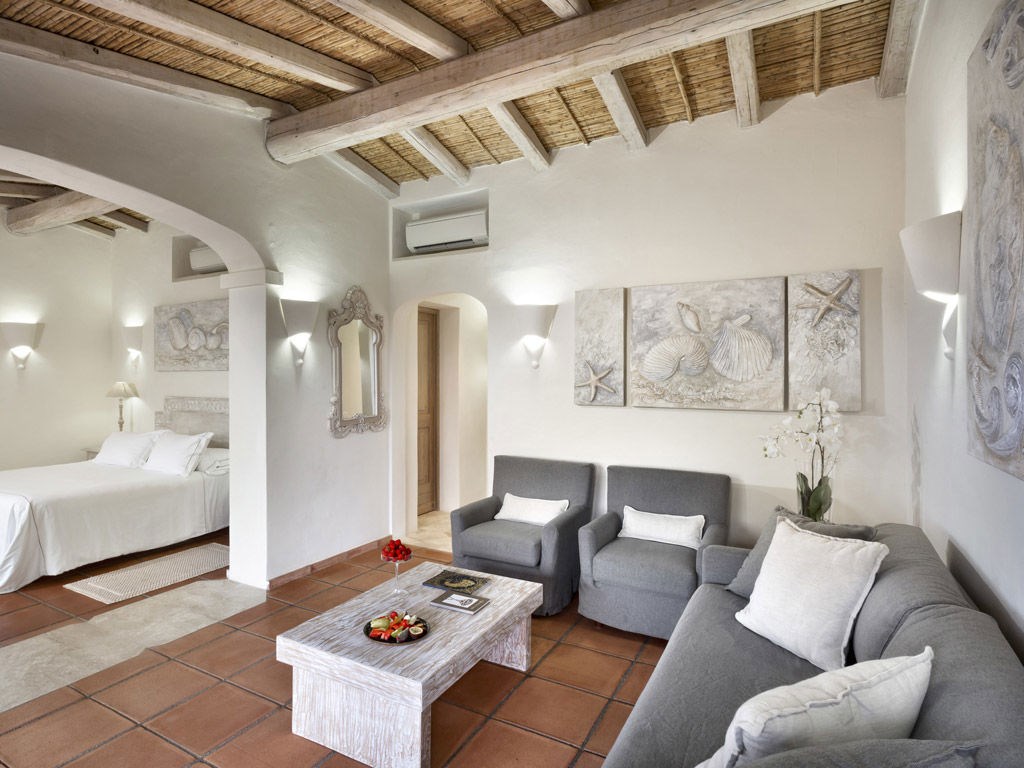 Pokoj Deluxe Suite s výhledem na moře, Cannigione, Sardinie