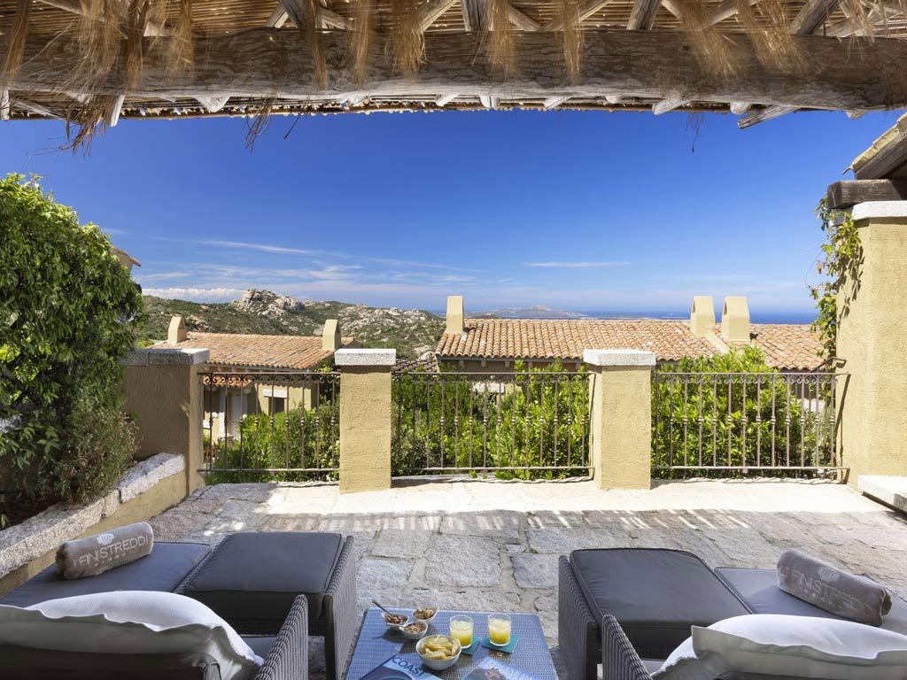 Pokoj Deluxe Suite s výhledem na moře, Cannigione, Sardinie