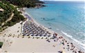 Simius Playa - Pohled na pláž, Villasimius, Sardinie