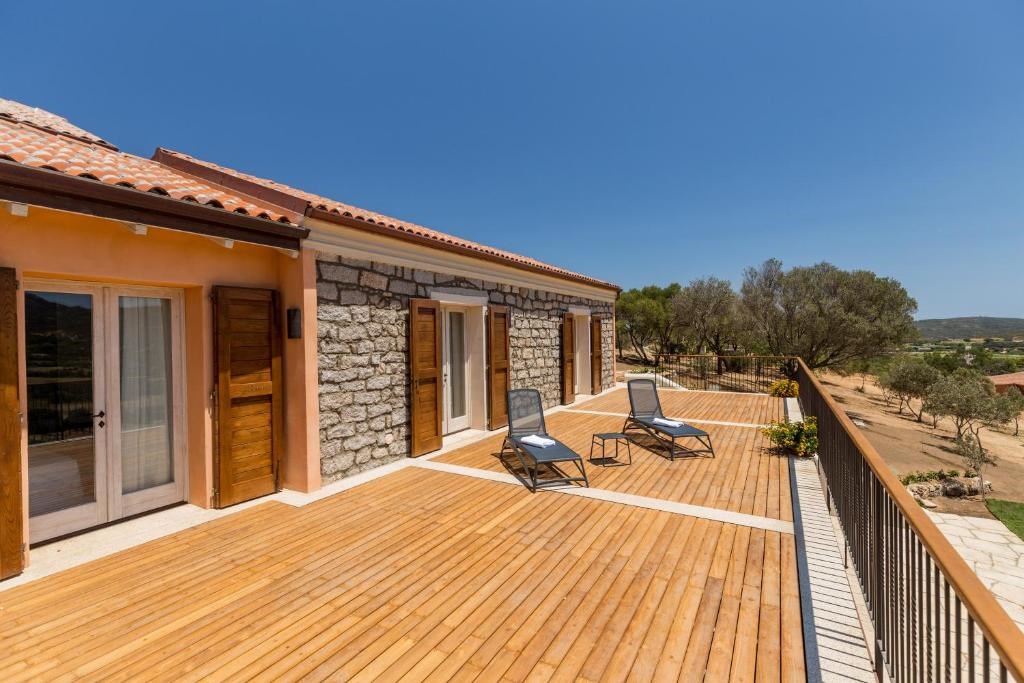 Pohled na hotel, Palau, Sardinie