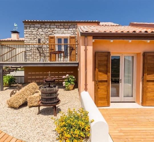 Pohled na hotel, Palau, Sardinie