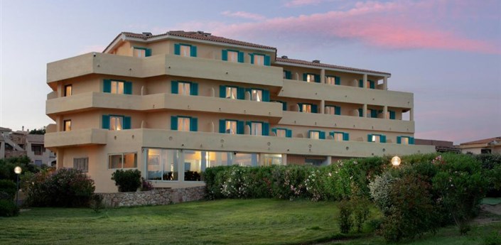 Hotel Castello - Pohled na hotel, Golfo Aranci, Sardinie