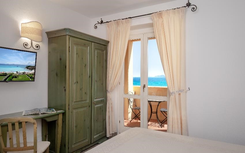 Pokoj Deluxe s výhledem na moře, Golfo Aranci, Sardinie