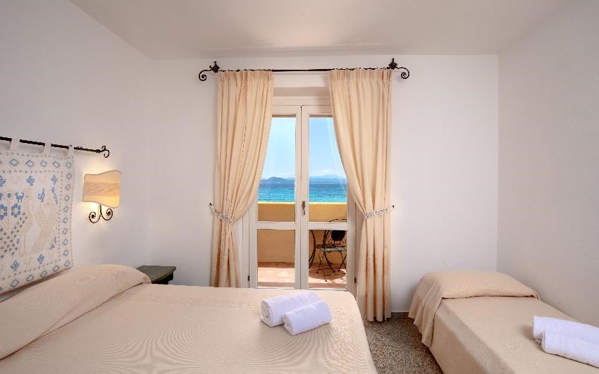 Pokoj Deluxe s výhledem na moře, Golfo Aranci, Sardinie