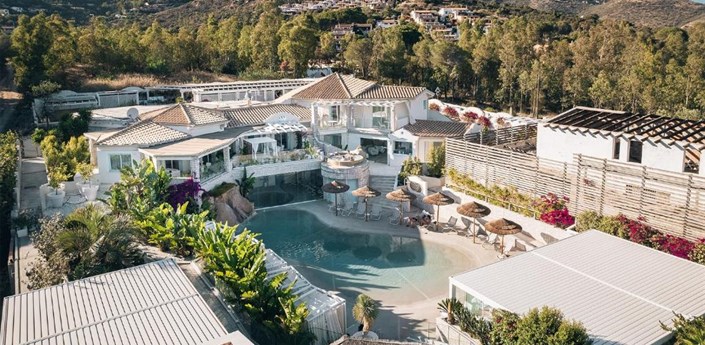 Oasi Blu Sardinia - Pohled na hotel, Santa Margherita di Pula, Sardinie