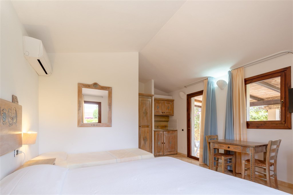 Apartmán Monocale Triplo Standard, Villasimius, Sardinie