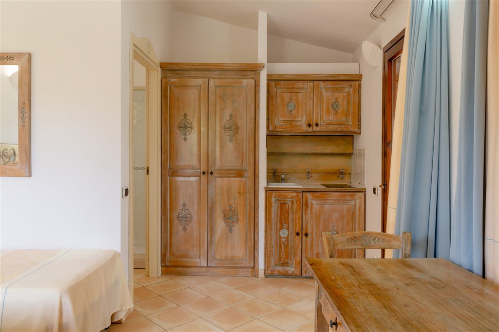 Apartmán Monocale Triplo Standard, Villasimius, Sardinie