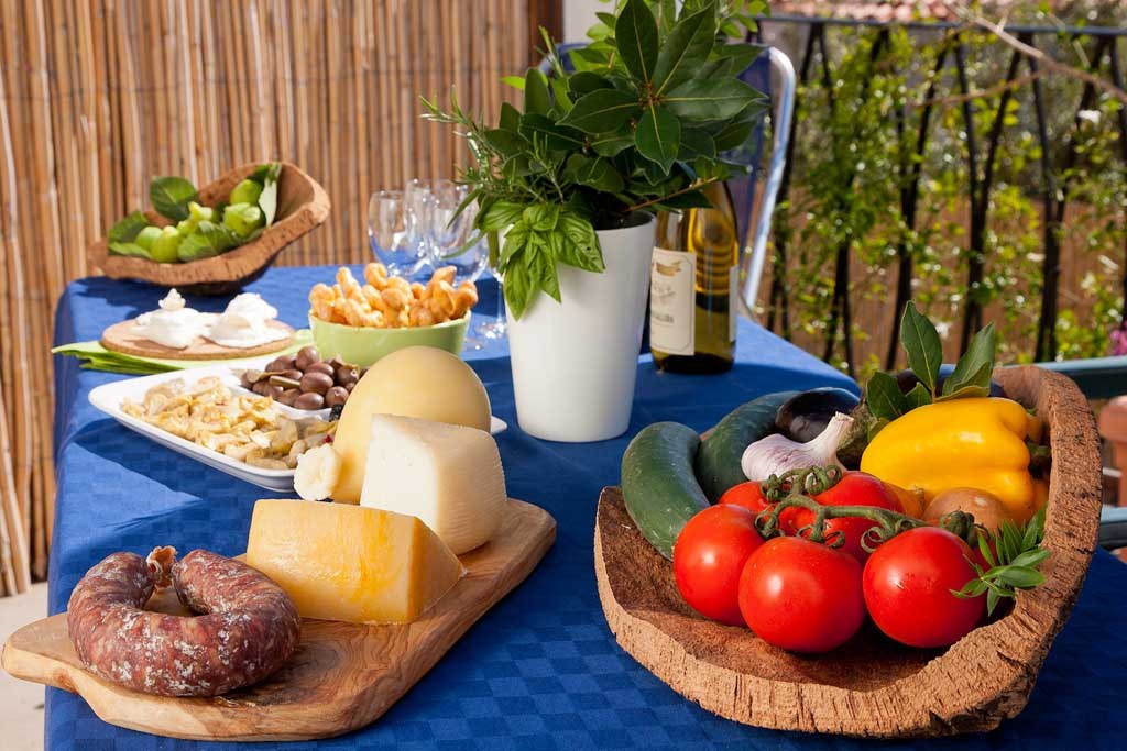 Lokální suroviny, Aggius, Sardinie