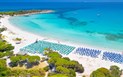 Nicolaus Club Torre Moresca - Letecký pohled na hotelovou pláž, Cala Liberotto, Sardinie