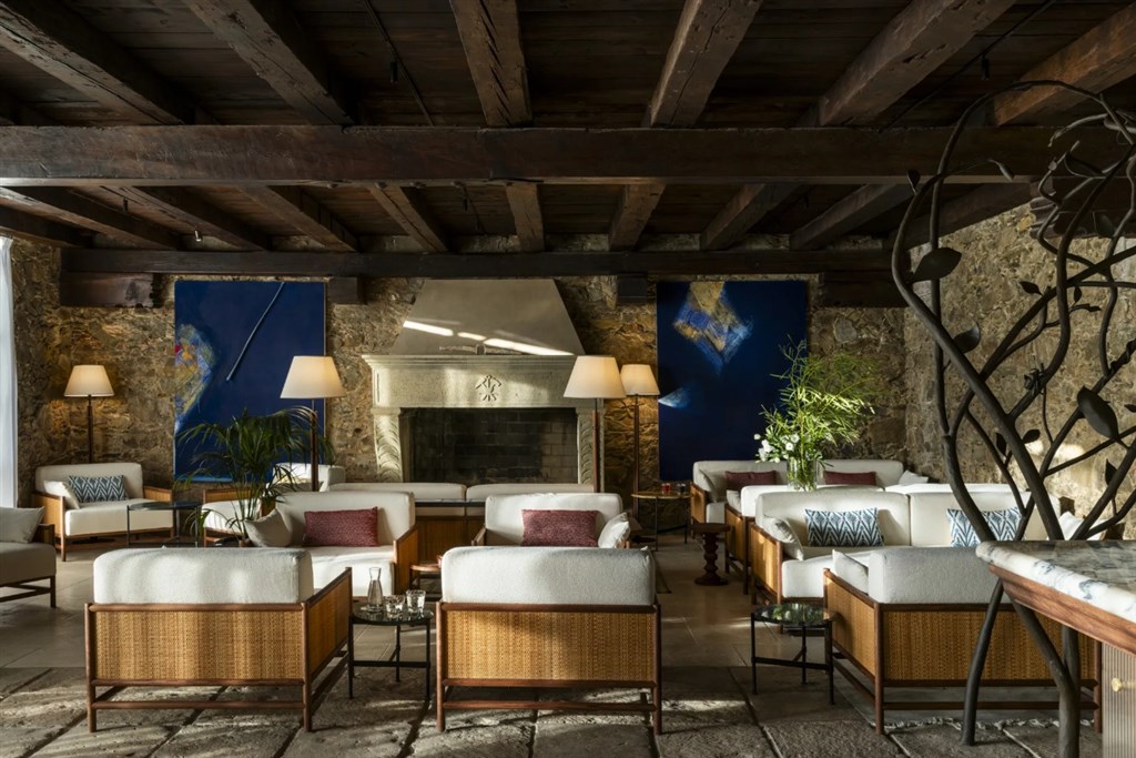 Hotelový lounge, Arbus, Sardinie