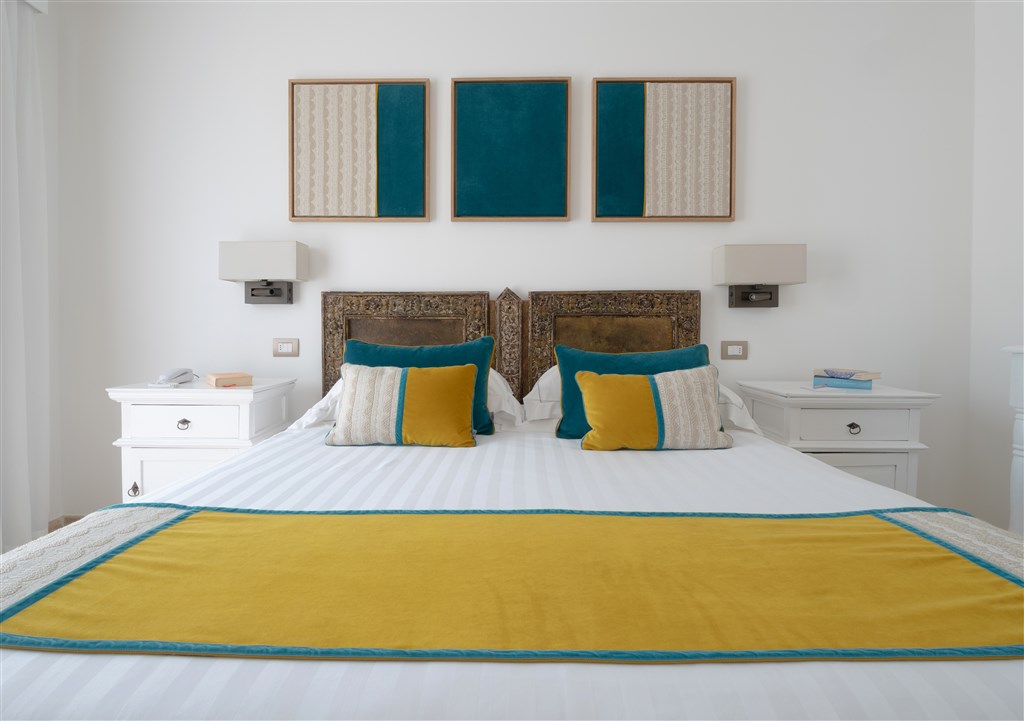 Pokoj family suite s výhledem na moře, Villasimius, Sardinie