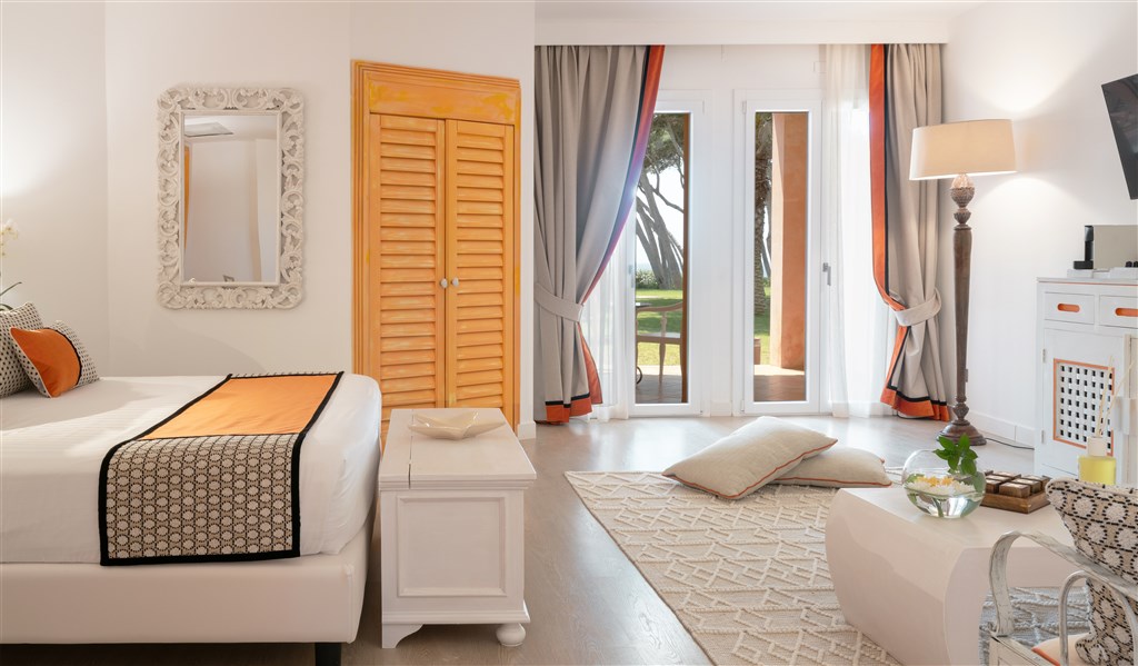 Junior suite s částečným výhledem na moře, Villasimius, Sardinie