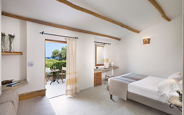 Pokoj DELUXE GOLFO s výhledem na moře, Palau, Sardinie