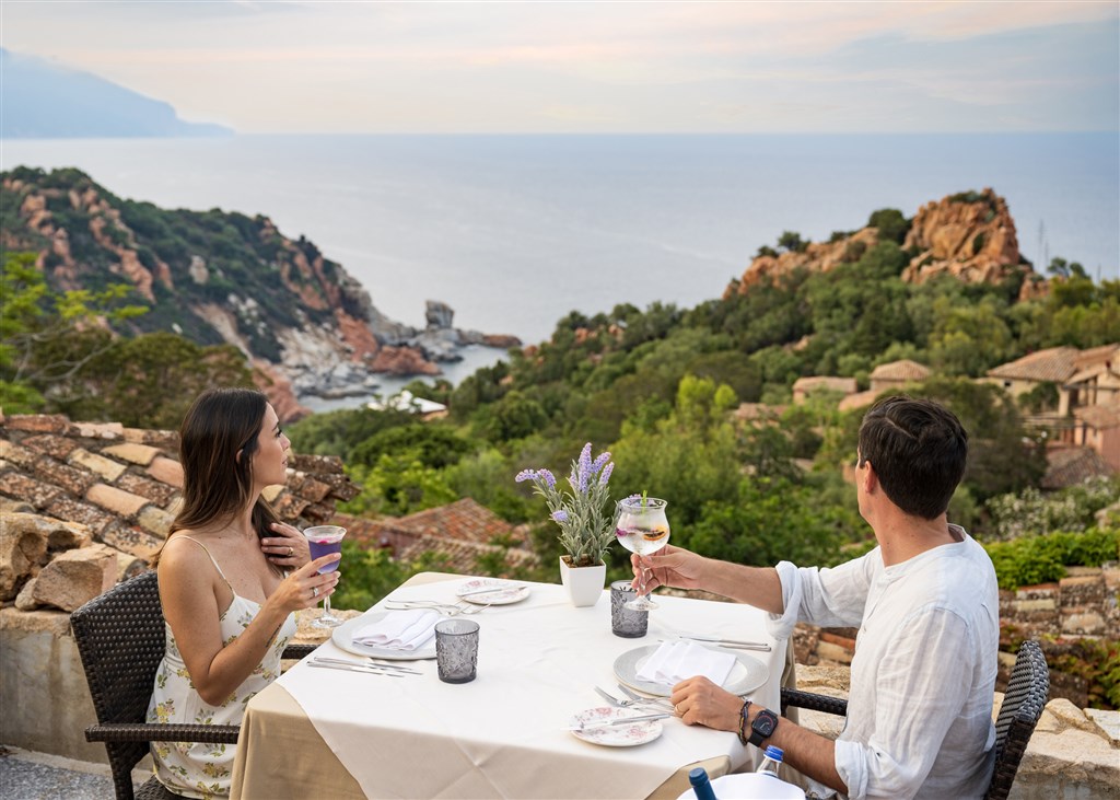 Restaurace Monte Turri, Arbatax, Sardinie