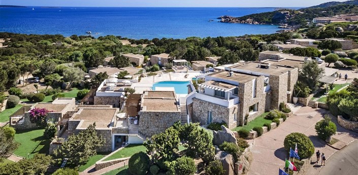 Grand Relais dei Nuraghi - Adults only - Letecký pohled na hotel, Baja Sardinia, Sardinie