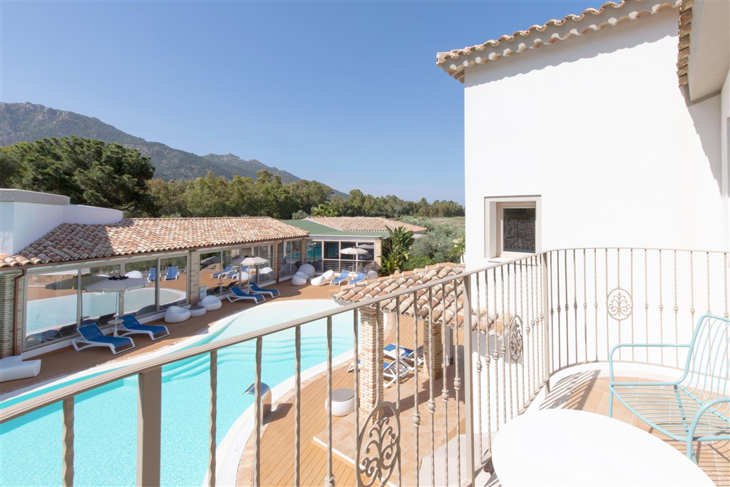 Eliantos Boutique Hotel & Spa - Pokoj SUPERIOR balkon, Santa Margherita di Pula, Sardinie