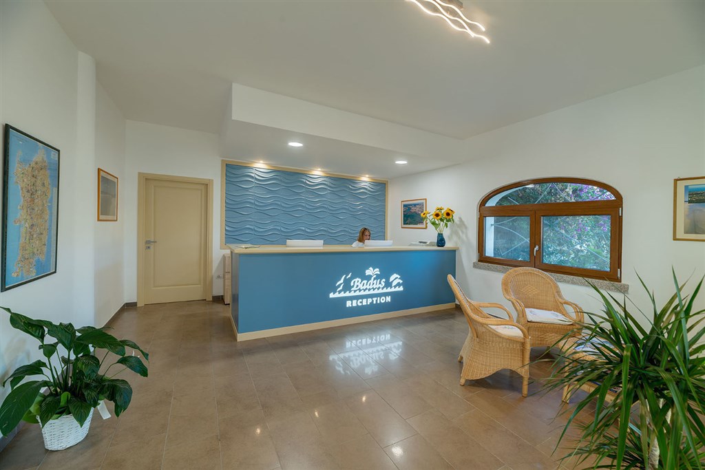 Recepce, Badesi, Sardinie