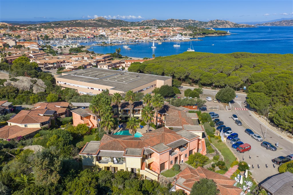 Letecký pohled, Vecchio Marino, Palau, Sardinie